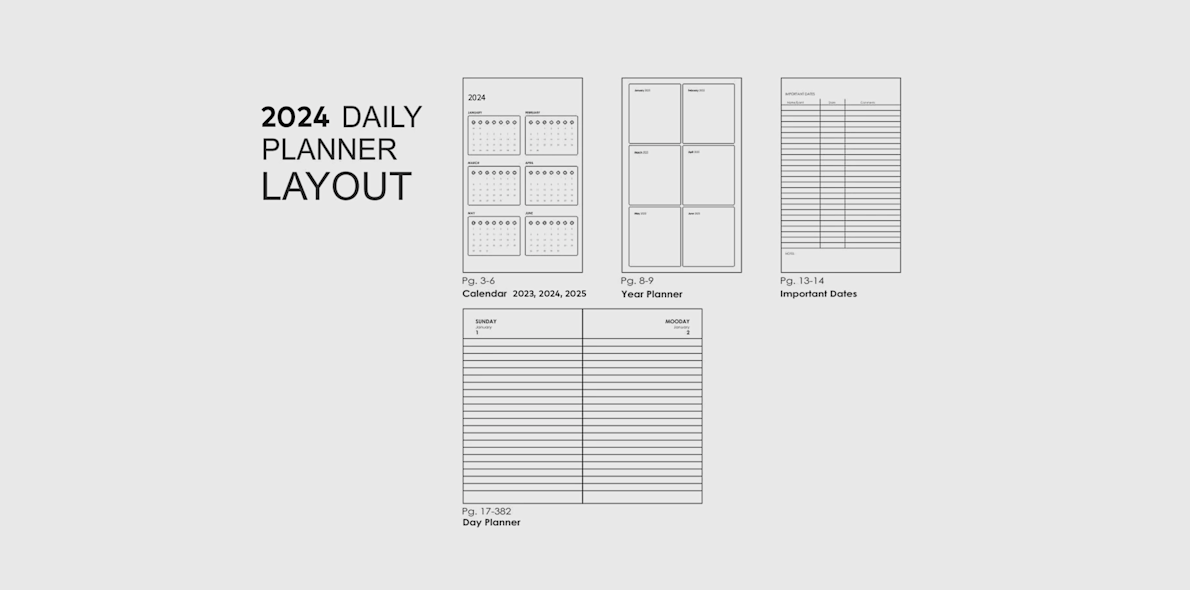 myPAPERCLIP 2024 Daily Planners VistaPrint